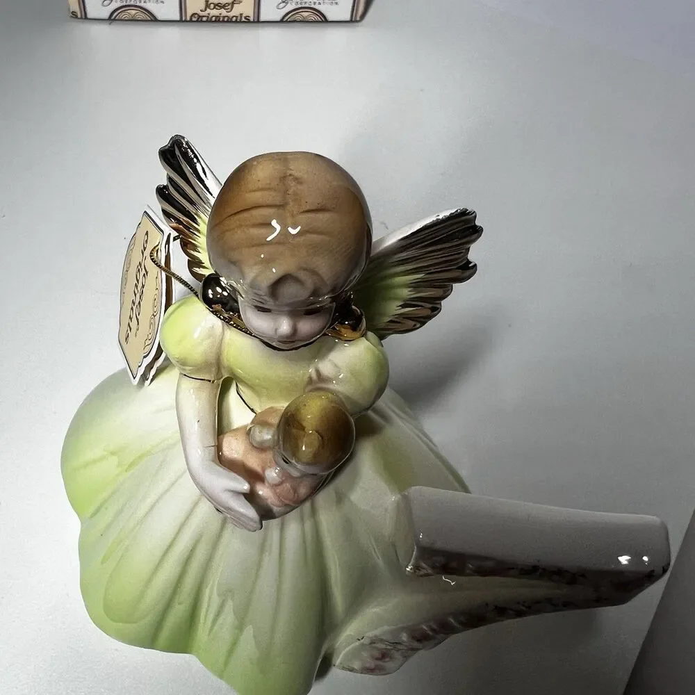 Vtg Josef Originals 7 Year Old Birthday Angel Figurine Doll with Original Box